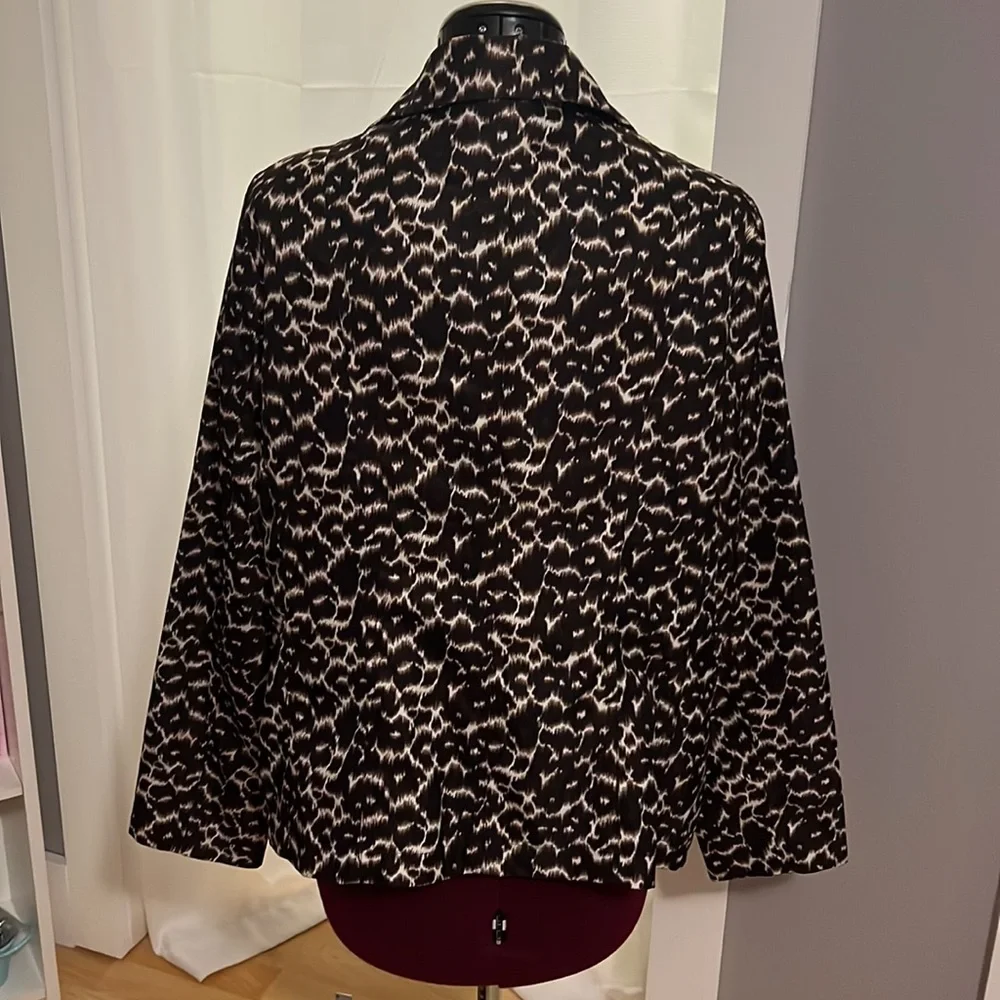 Laura Ashley Brown Printed Lightweight Jacket, Women’s L - Picture 2 of 8